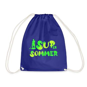 super sommer SUP - Turnbeutel - Königsblau - Vorne