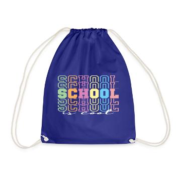 School is cool - Drawstring Bag - royal blue - Front
