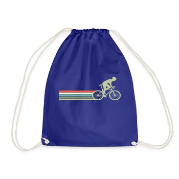 Retro Bike Bike Vintage hobby - Drawstring Bag - royal blue - Front