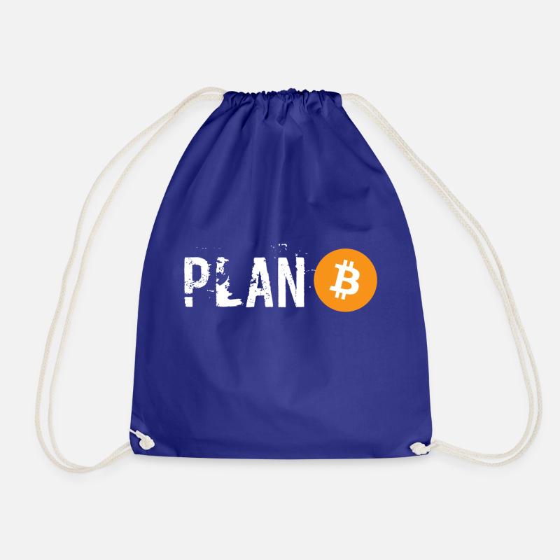 Plan B Bitcoin Crypto - Turnbeutel - Königsblau