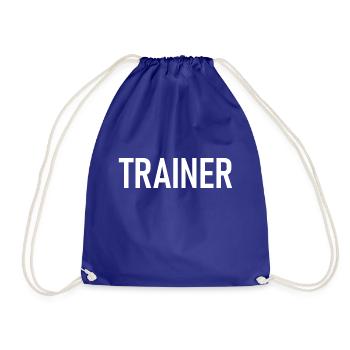 Trainer Coach Sport Training - Turnbeutel - Königsblau - Vorne