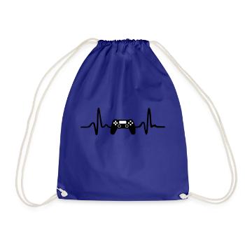 Gaming Herzschlag - Sac de sport léger - bleu roi - Devant