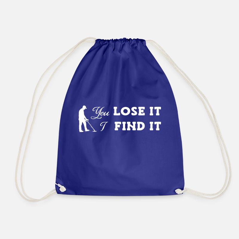 Treasure Hunter Treasure Hunt Metal Detector - Drawstring Bag - royal blue