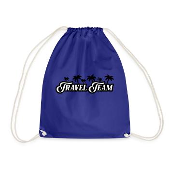 Travel Team Palmen - Turnbeutel - Königsblau - Vorne