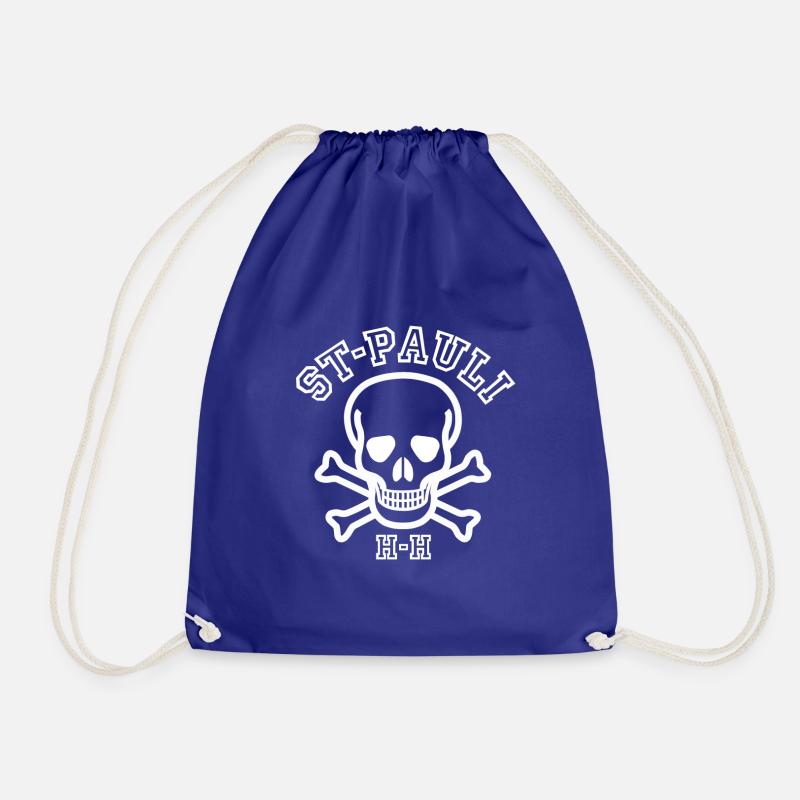 Skull St-Pauli - Drawstring Bag - royal blue