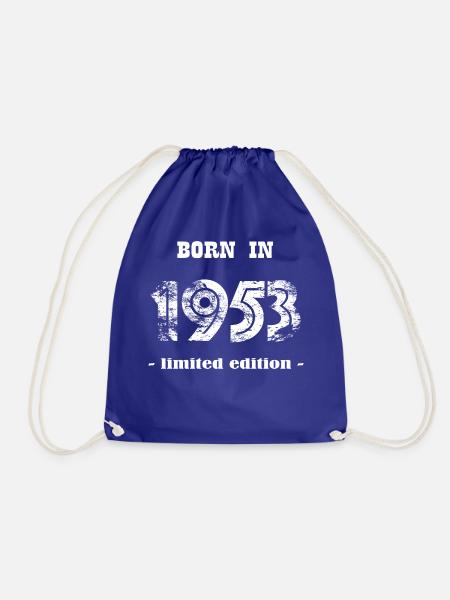 Born in 1953 - limited edition - Turnbeutel - Königsblau
