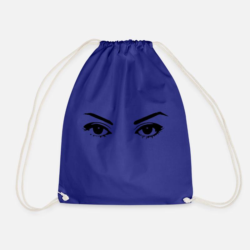 Eyes - Drawstring Bag - royal blue