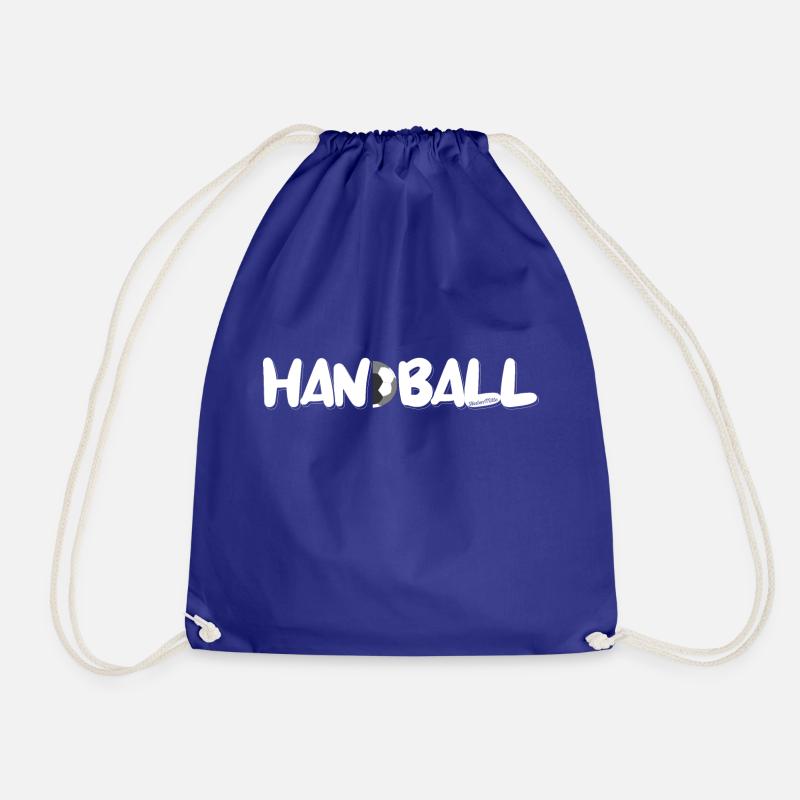 Handball - Hinten Mitte - Turnbeutel - Königsblau