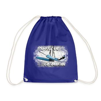 Hydroptère catamaran - Sac de sport léger - bleu roi - Devant