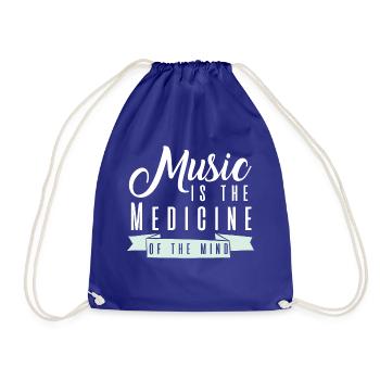 Bonne musique - Sac de sport léger - bleu roi - Devant