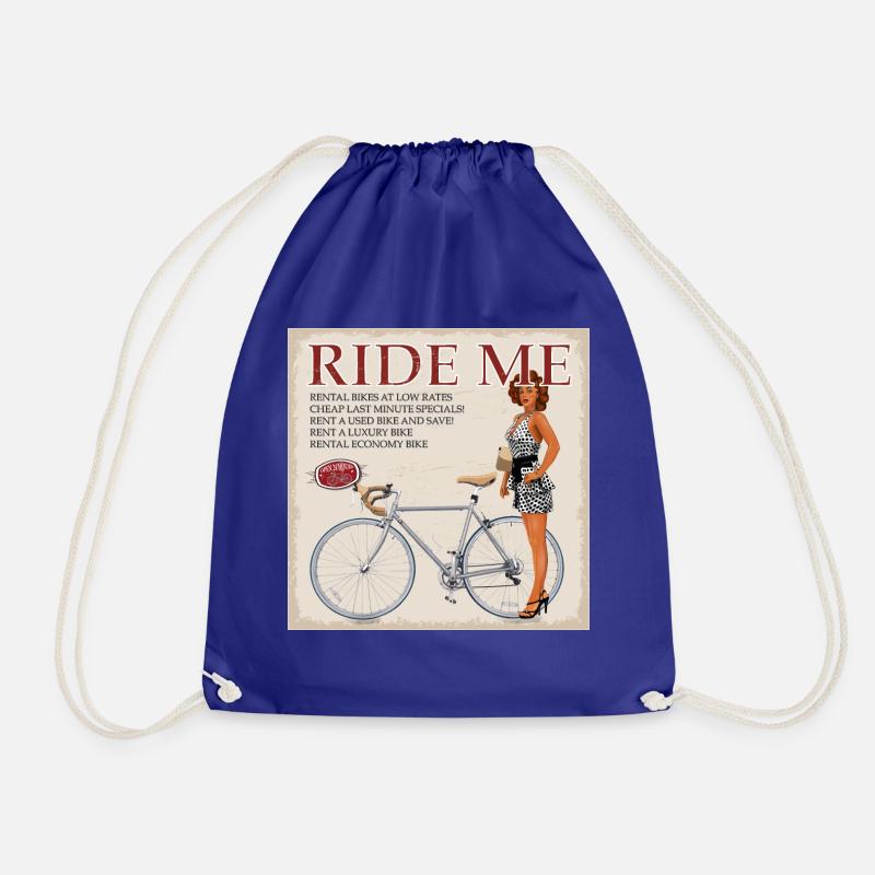 Ride Me - Fahre Fahrrad - Turnbeutel - Königsblau