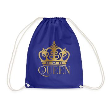 THE QUEEN - Turnbeutel - Königsblau - Vorne