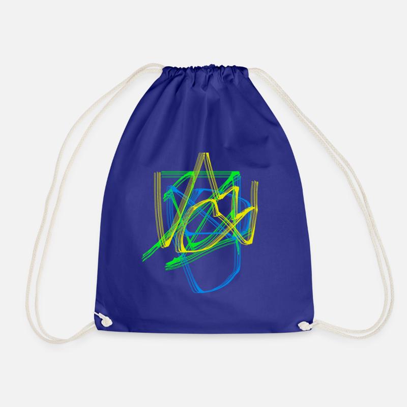 graffiti - Drawstring Bag - royal blue
