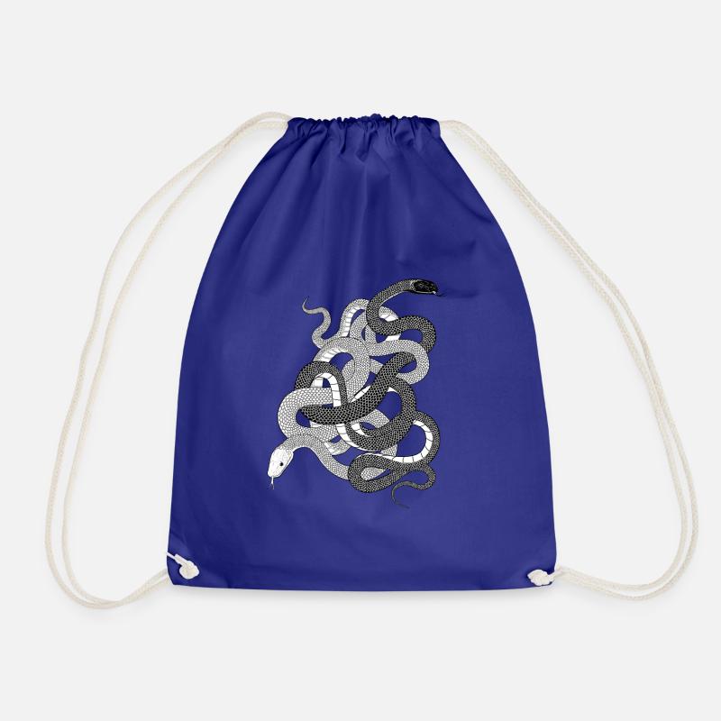 Schlangen Geschenk python anaconda snake - Turnbeutel - Königsblau