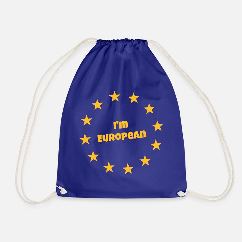 Ich bin Europäer - Turnbeutel - Königsblau