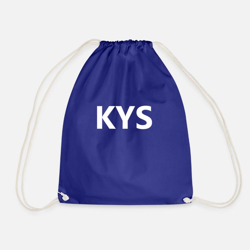 KYS - Drawstring Bag - royal blue