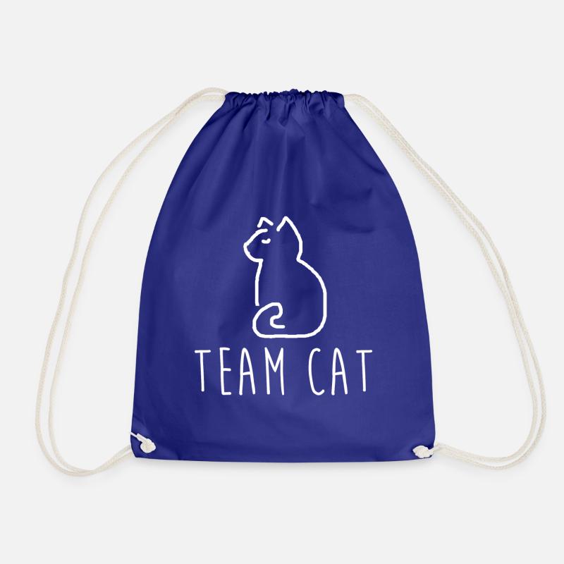 Team Cat Geschenkidee - Turnbeutel - Königsblau