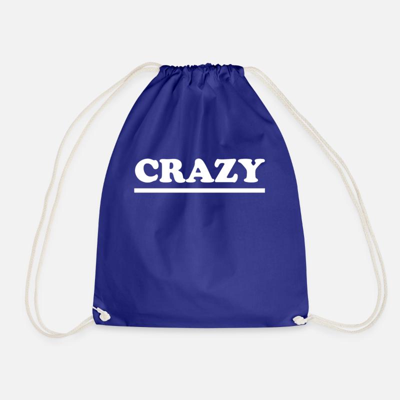 Crazy - Drawstring Bag - royal blue