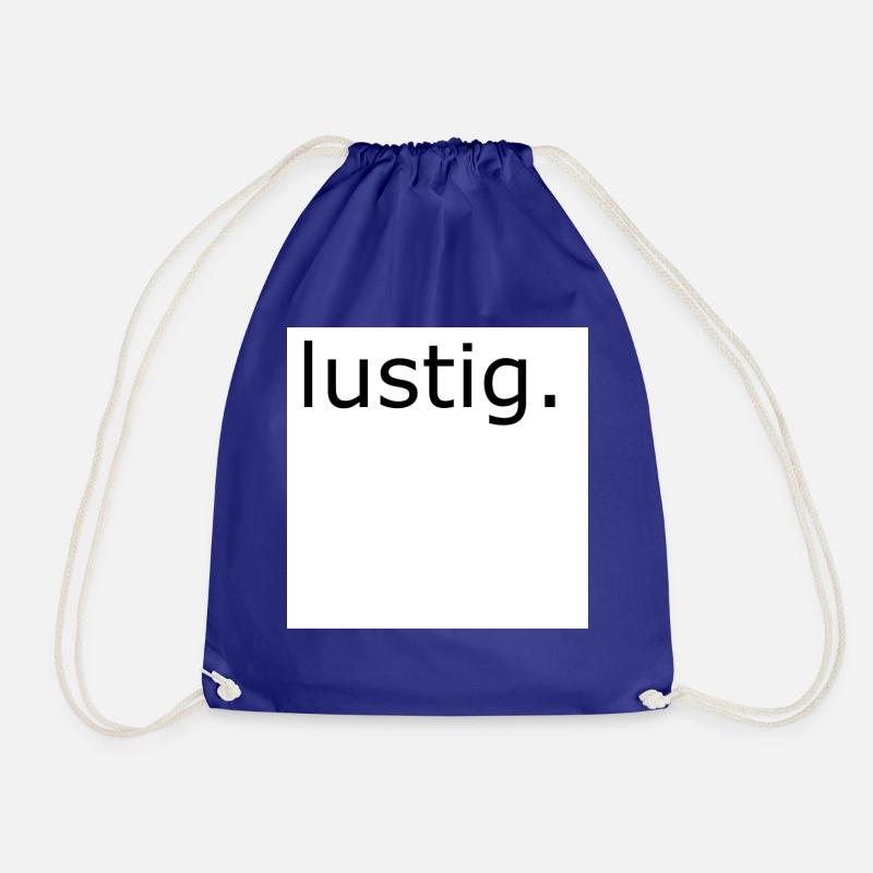lustig - Turnbeutel - Königsblau