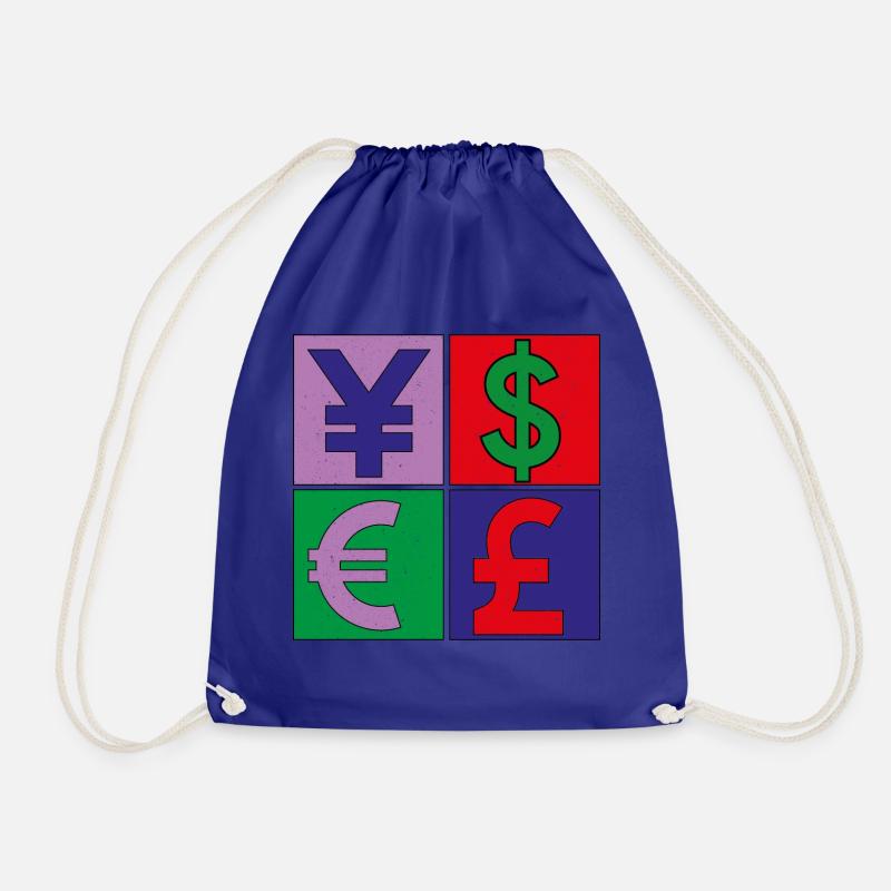 Pop Art Cash - Turnbeutel - Königsblau