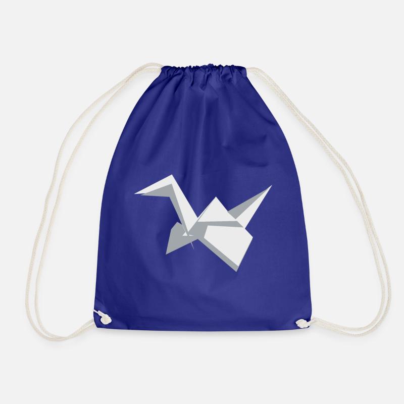 origami - Drawstring Bag - royal blue