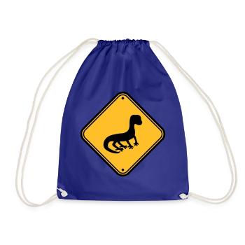 mise en garde avertissement mise en garde note bouclier silhouette - Sac de sport léger - bleu roi - Devant