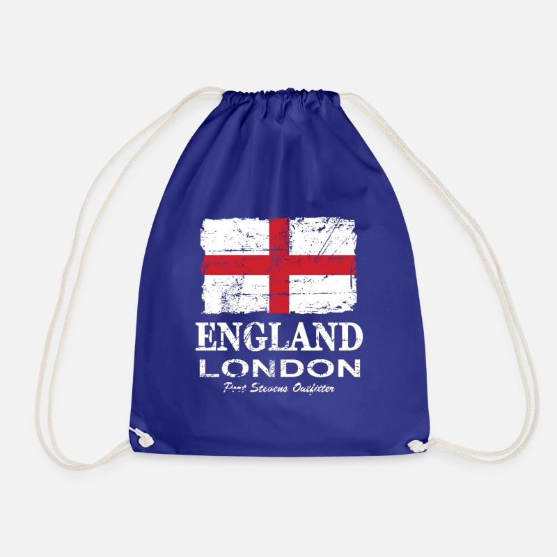 England flag - England flag - Drawstring Bag - royal blue