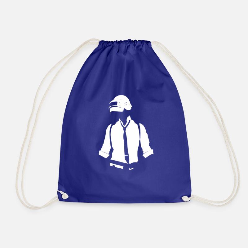 PUBG Player - The Logo - Drawstring Bag - royal blue