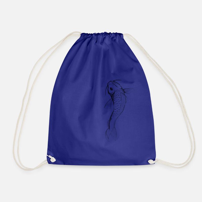 Koi - Drawstring Bag - royal blue