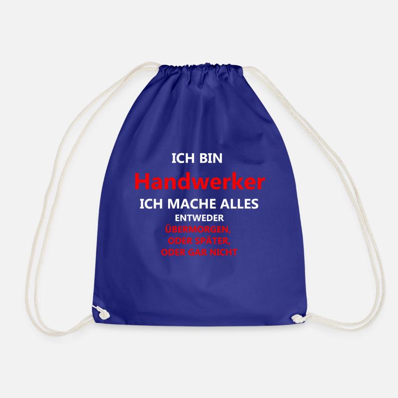 Ich bin Handwerker - Turnbeutel - Königsblau