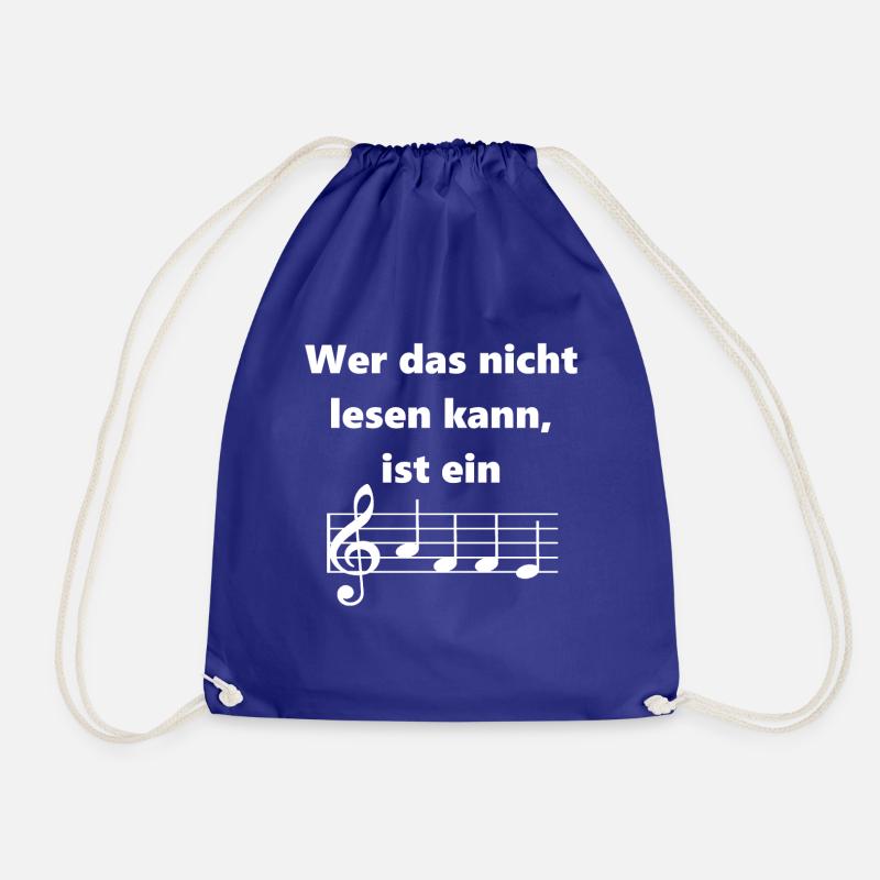 Wer das nicht lesen kann ist ein Affe - Turnbeutel - Königsblau