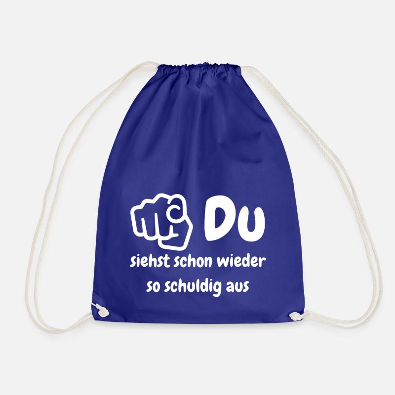 Schuld - Turnbeutel - Königsblau