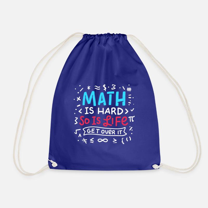 Math is hard. So is Life. - Turnbeutel - Königsblau