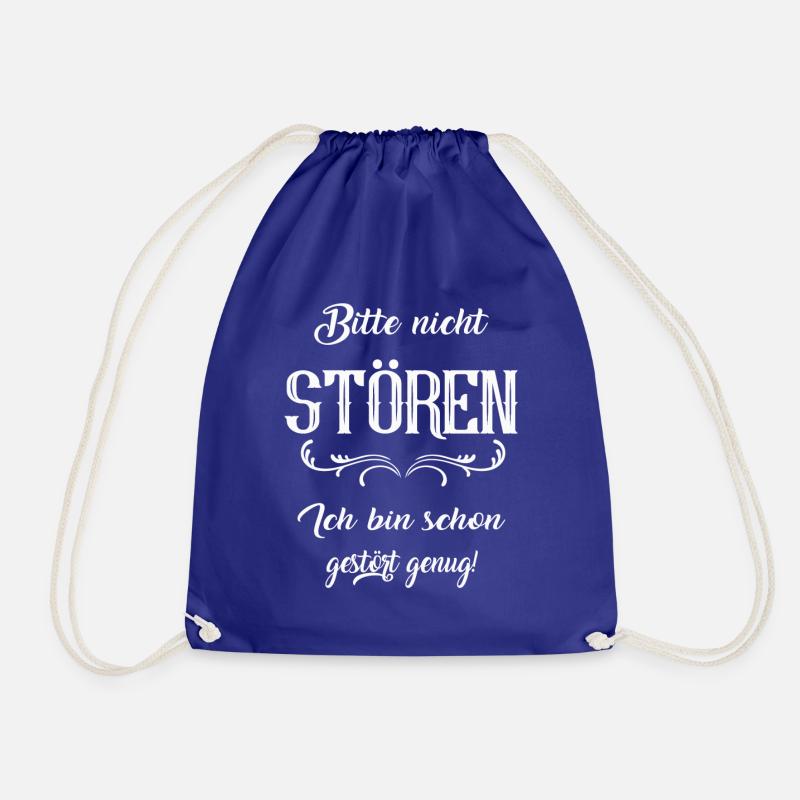 Bitte nicht stören - Turnbeutel - Königsblau