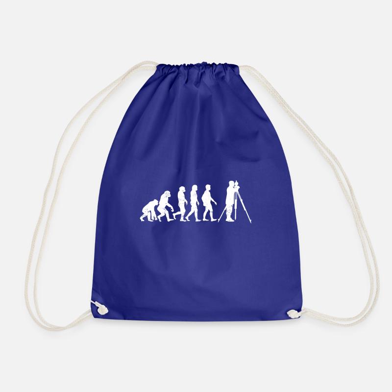 Landvermesser evolution vermesser geschenk beruf - Turnbeutel - Königsblau