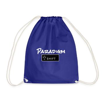 Paradigm Shift - Drawstring Bag - royal blue - Front