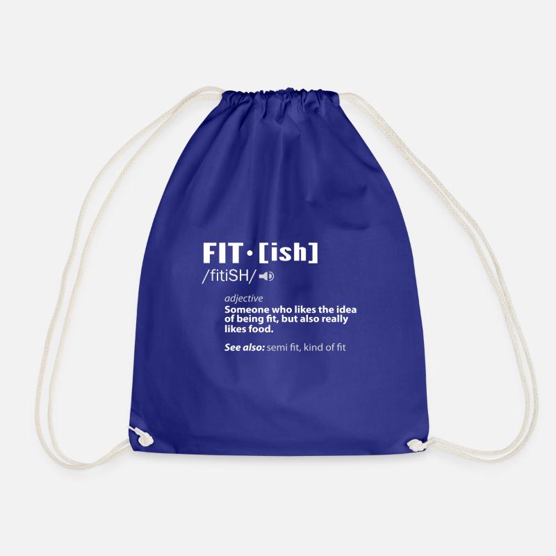 Funny Fit - ish Exercise Workout Gym Gift - Turnbeutel - Königsblau