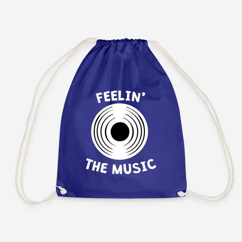Feeling the music - Drawstring Bag - royal blue