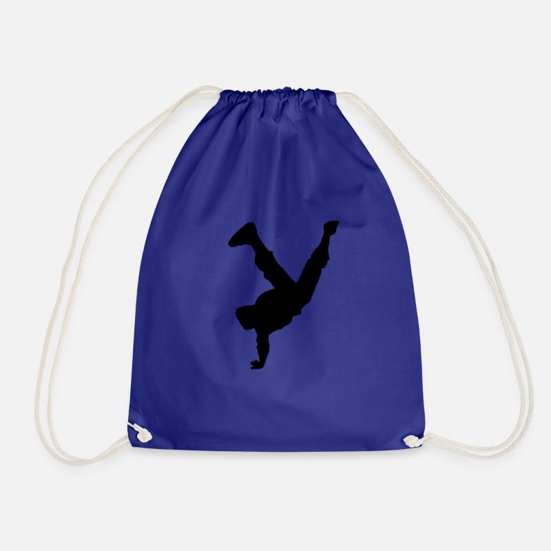 break dancing - Drawstring Bag - royal blue