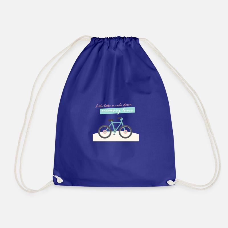 Memory lane - Drawstring Bag - royal blue