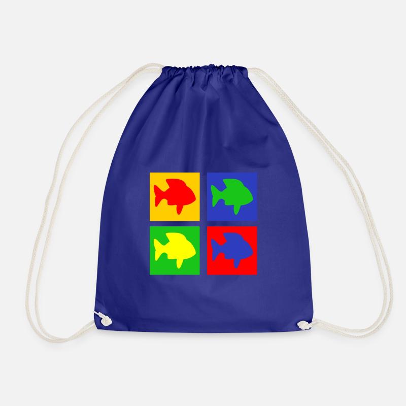 Pisces - Drawstring Bag - royal blue