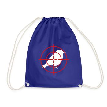 Morning grouch bird visor late riser sleeping - Drawstring Bag - royal blue - Front