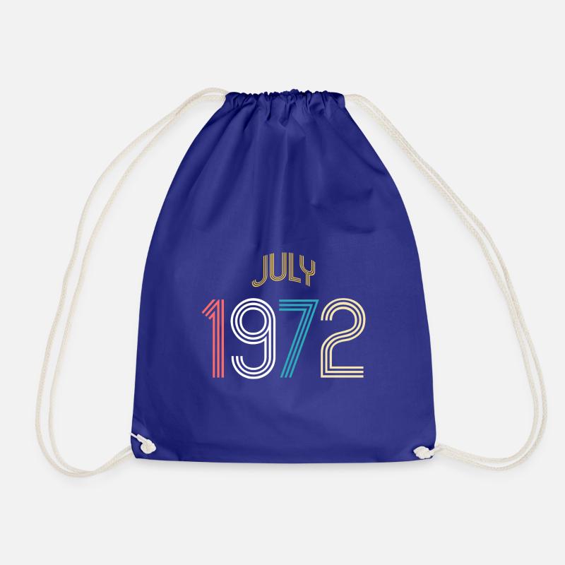 Juli 1972 - 50. Geburtstag Geschenk. Awesome. - Turnbeutel - Königsblau