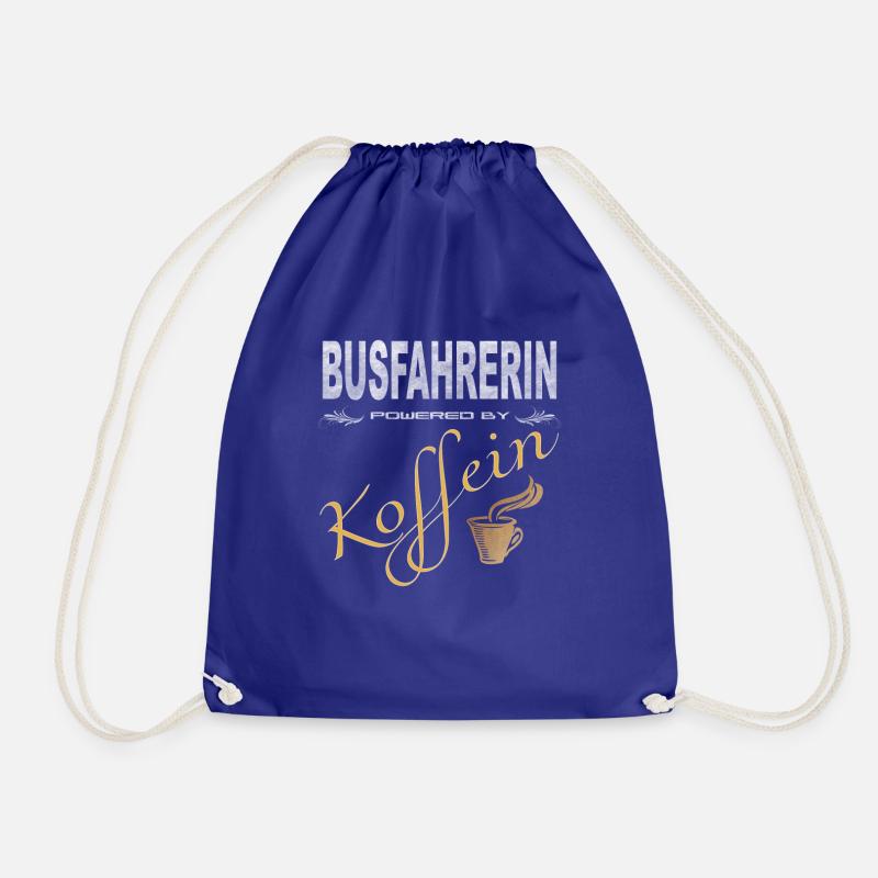 Busfahrerin powered by Koffein Shirt - Turnbeutel - Königsblau