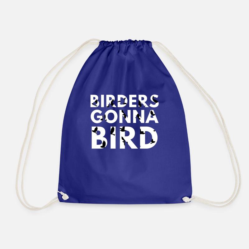 Birdwatching - Birdwatching - Birds - Birding - Drawstring Bag - royal blue