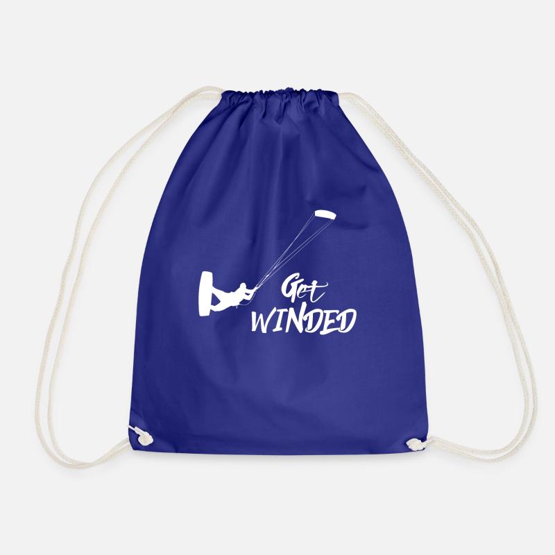 Kitesurfing - Kitesurfing - Kitesurfing - Kiteboarding - Drawstring Bag - royal blue