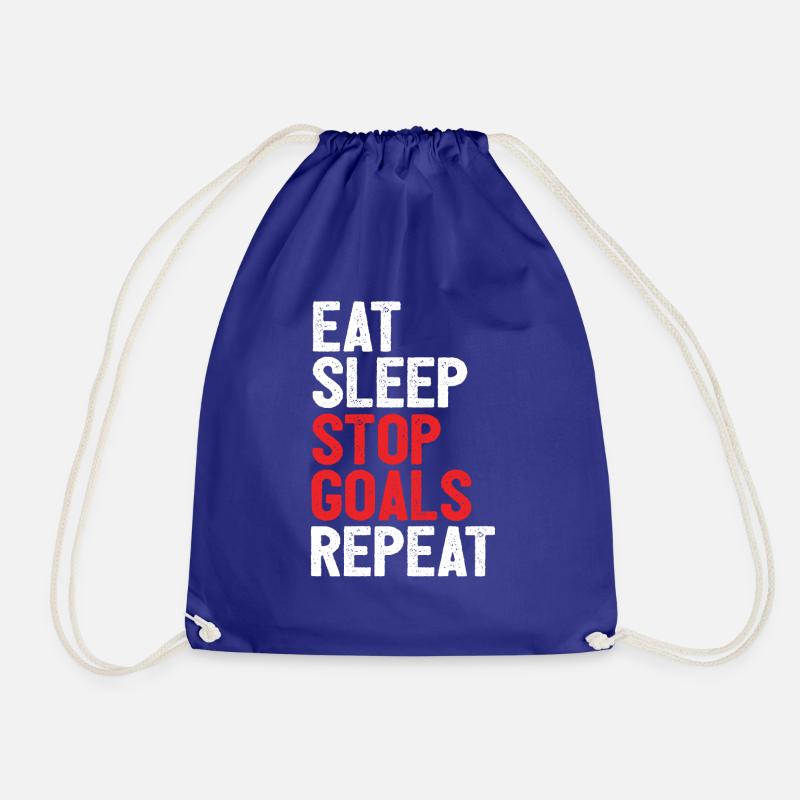 Gift for goalkeeper - Drawstring Bag - royal blue