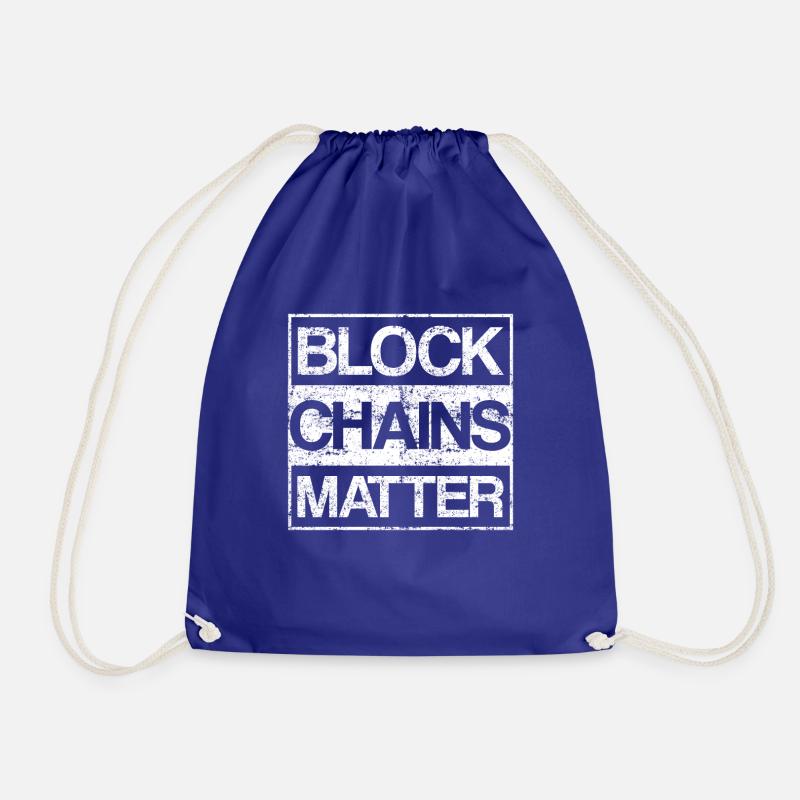 Blockchains Matter Cryptocurrency - Turnbeutel - Königsblau