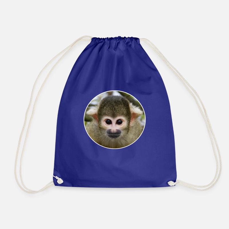 monkey - Drawstring Bag - royal blue