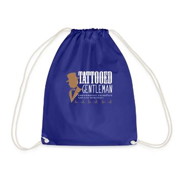 Motif de tatouage - Tatooed Gentleman - Encre tatouée - Sac de sport léger - bleu roi - Devant